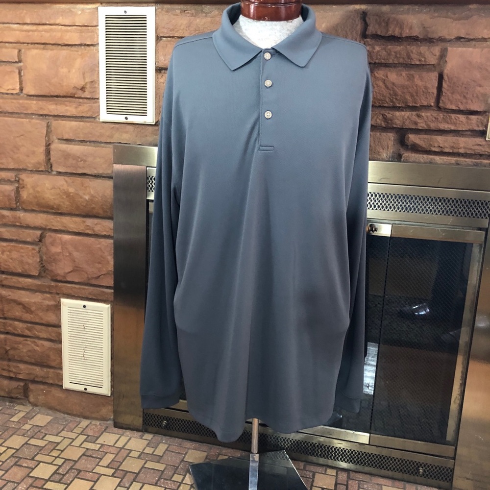 Grand Slam Men's Gray Golf Polo Shirt
